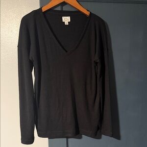 J. Crew Black Vintage Fleece Sweater